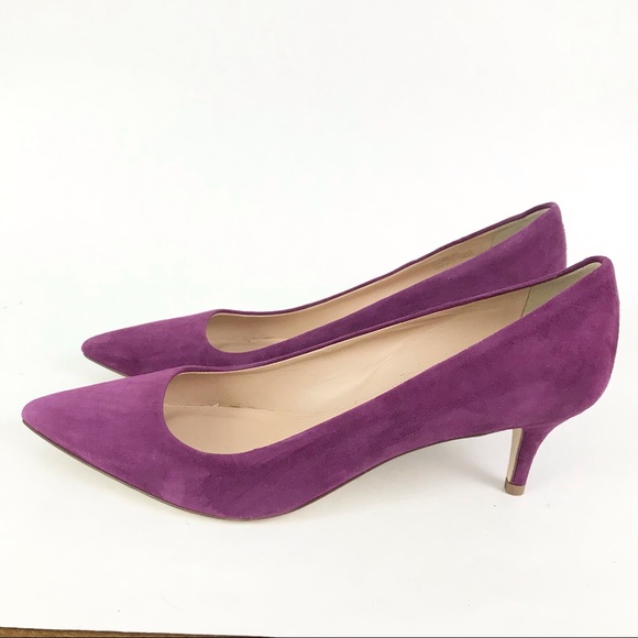 J. Crew Shoes - J Crew Italy 8 Dulci Suede Kitten Heels Purple